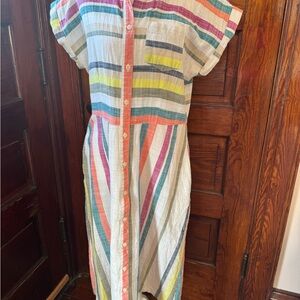Time and Tru Multicolor Striped Top